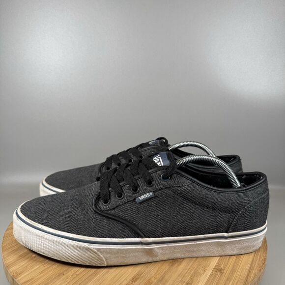 S Vans Atwood Grey Low Top Canvas Skate Sneakers Men's Size 11.5 - Picture 3 of 8
